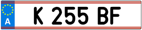 Trailer License Plate